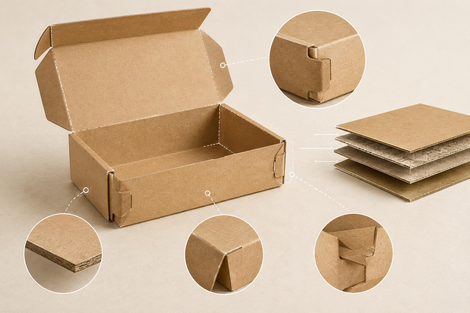 sustainable paper box structure